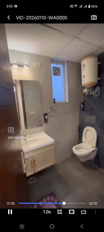 Bathroom in 3 BHK Apartment at Dwarika Raj Garden City, Raj Nagar Extension – for Sale