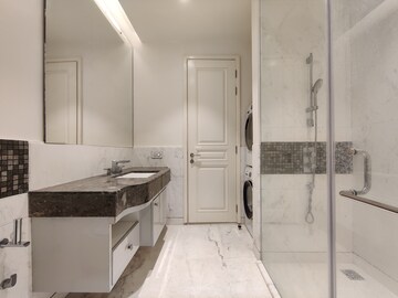 Bathroom in 2 BHK Apartment at Bhartiya City Leela Residences, Thanisandra – for Rent