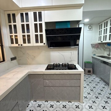 Kitchen in 3 BHK Apartment at Lodha The Park Side, Kamala Mill – for Rent