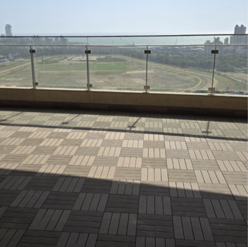 Balcony in 3 BHK Apartment at Lokhandwala Minerva Mahalaxmi, Arthur rd – for Rent