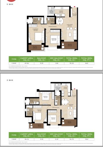Floor Plan in 3 BHK Apartment at Godrej Park World, Hinjewadi – for Sale