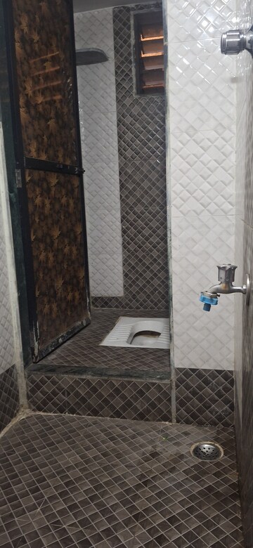 Bathroom in 1 RK Independent House at Kopar Khairane – for Rent