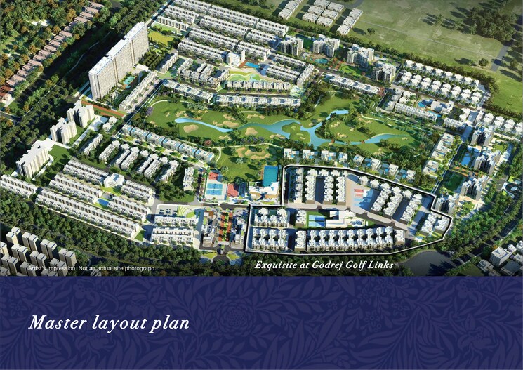 Master Plan, godrej-golf-links-exquisite 4 Bedroom 1350 Sq.Ft. Villa In Sector 27 Yamuna Expressway Greater Noida 9772293