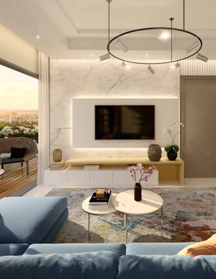 Living Room, kalpataru-jade-residences 3 Bedroom 1740 Sq.Ft. Apartment In Baner Pune 9772569