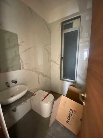 Bathroom in 3 BHK Apartment at Sunny Shanti Heights, Mulund West – for Rent
