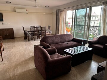 Living Room in 3 BHK Apartment at Hiranandani Tribeca, Ghodbunder Road – for Rent
