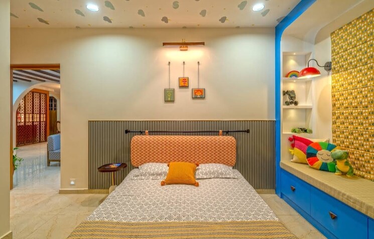 Bedroom, cybercity-rainbow-vistas 3 Bedroom 1350 Sq.Ft. Apartment In Hi Tech City Hyderabad 9772806