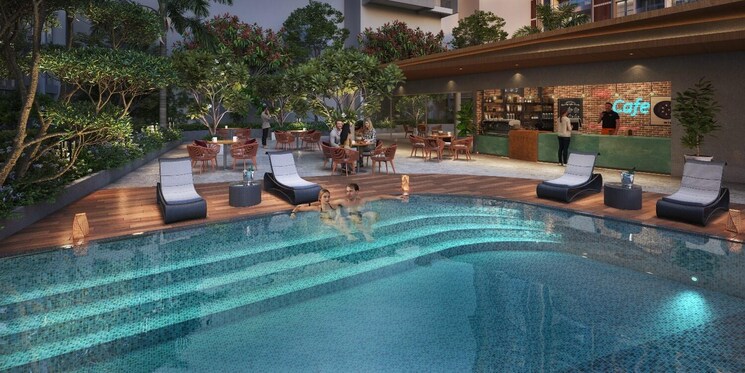 Swimming Pool, majestique-evolvus 3 Bedroom 1300 Sq.Ft. Apartment In Kharadi Pune 9772894