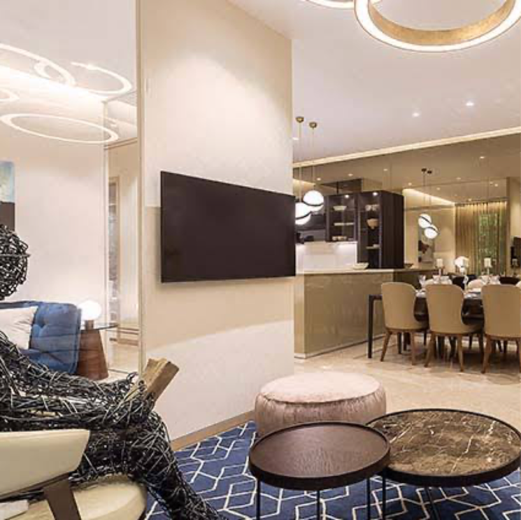 Living Room, platinum-tower-1 2 Bedroom 580 Sq.Ft. Apartment In Munshi Nagar Mumbai 9773127