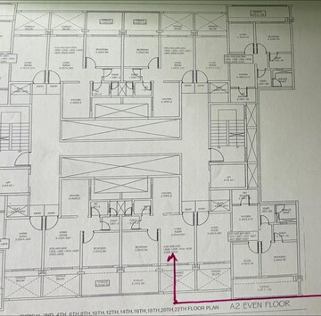 Floor Plan in 1 BHK Apartment at Ganga Legend, Bavdhan – for Sale