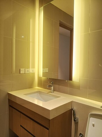 Bathroom in 4 BHK Apartment at Embassy Lake Terrace, Hebbal – for Rent