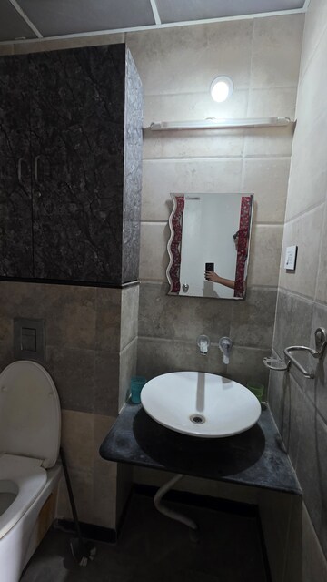 Bathroom in 2 BHK Apartment at Ganga Arcadia, Kharadi – for Rent
