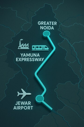  Plot – Map Location View at ATS Province D Olympia, Sector 22d Yamuna Expressway - for Sale