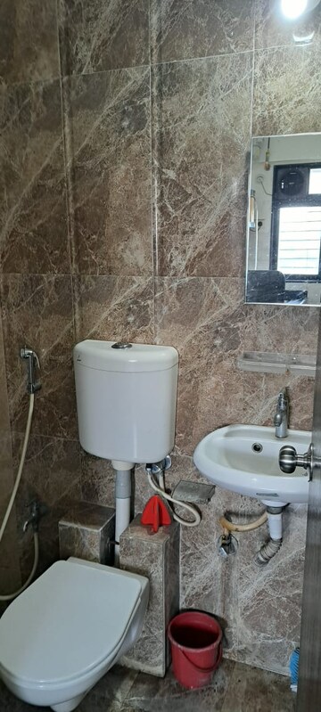 Bathroom in 1 BHK Apartment at Vijay Orovia, Ghodbunder Road – for Rent