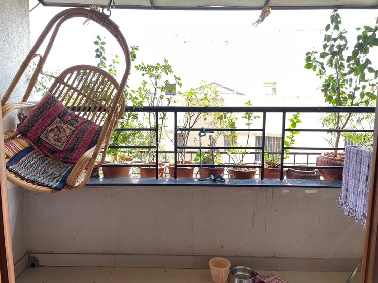 Balcony, ravetkar-himanshu 3 Bedroom 1350 Sq.Ft. Apartment In Karve Road Pune 9773571