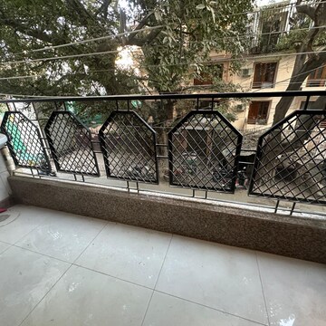 Balcony in 3 BHK Apartment at Sarvodaya Enclave – for Rent