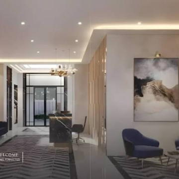 Living Room in 2 BHK Apartment at Platinum Prive, Dn Nagar – for Sale