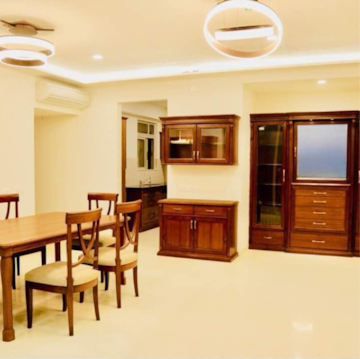 Living Room in 3 BHK Apartment at Hiranandani Hill Crest and Club Meadows, Nyanappana Halli – for Rent