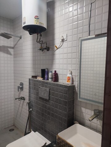 Bathroom in 3 BHK Apartment at Lord Mahavira Apartment, Sector 29 – for Rent