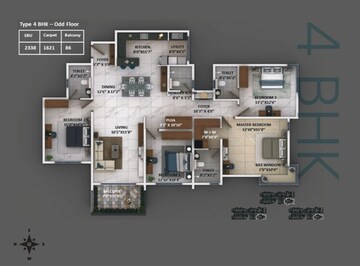 Floor Plan in  Apartment at Keya Around The Life, Whitefield – for Rent