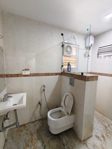 Bathroom in 3 BHK Apartment at Begumpet – for Rent