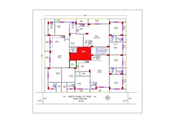 Floor Plan in 2.5 BHK Apartment at Ramamurthy Nagar – for Sale