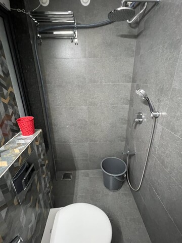 Bathroom in 1 BHK Apartment at Ajmera Greenfinity, Wadala East – for Rent