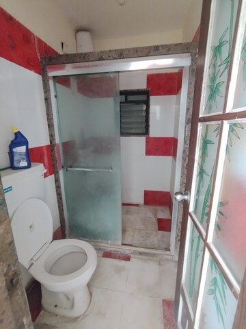 Bathroom in 2 BHK Apartment at Swastik Regalia, Waghbil – for Rent