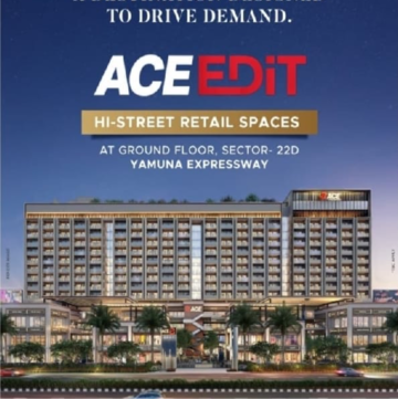  Shop – Exterior View View at ACE Edit, Sector 22b Yamuna Expressway - for Sale