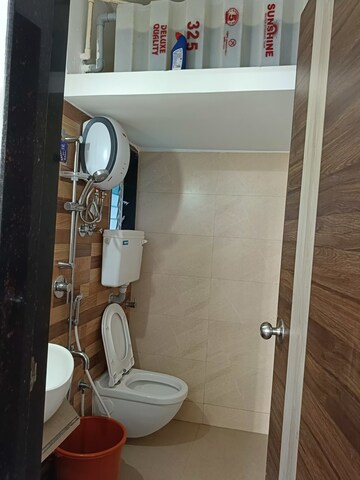 Bathroom in 1 BHK Apartment at Bachraj Lifespace, Virar West – for Rent