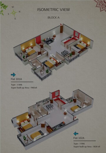 Master Plan in 3 BHK Apartment at Morabadi – for Sale