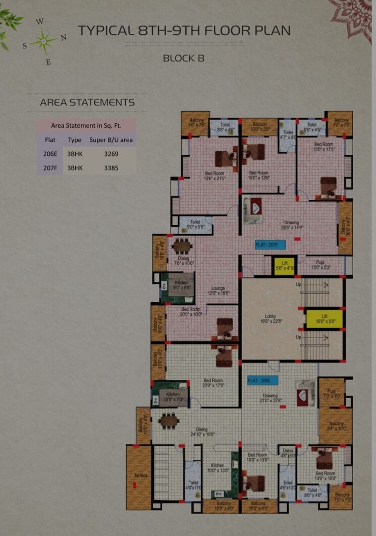 Master Plan, morabadi 3 Bedroom 1665 Sq.Ft. Apartment In Morabadi Ranchi 9777697