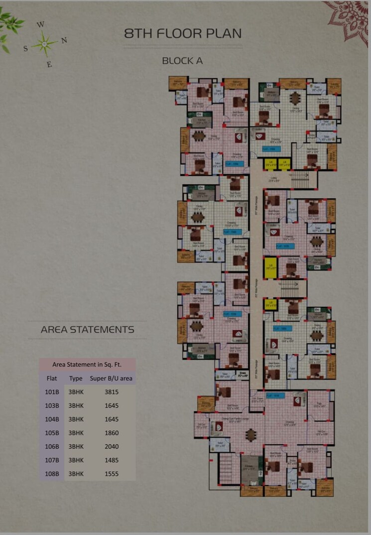 Master Plan, morabadi 3 Bedroom 1665 Sq.Ft. Apartment In Morabadi Ranchi 9777697