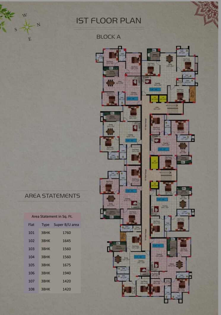 Master Plan, morabadi 3 Bedroom 1665 Sq.Ft. Apartment In Morabadi Ranchi 9777697