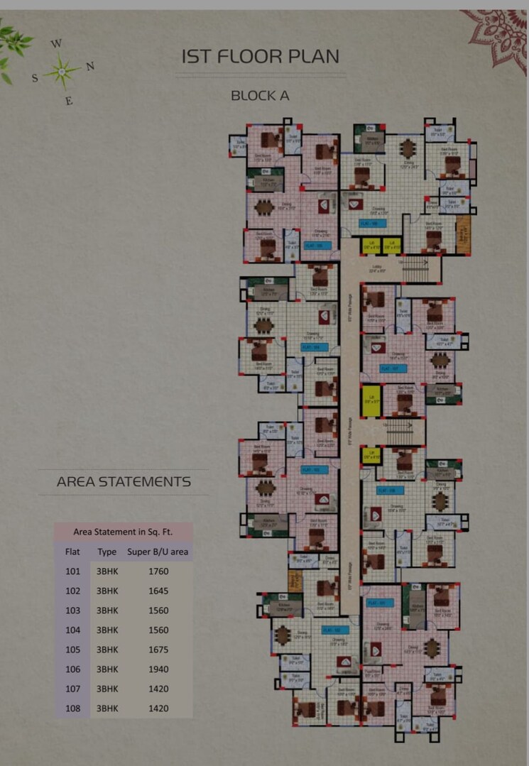 Master Plan, morabadi 3 Bedroom 1665 Sq.Ft. Apartment In Morabadi Ranchi 9777697