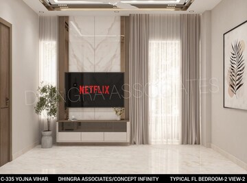 Bedroom in 4 BHK Apartment at Anand Vihar – for Sale