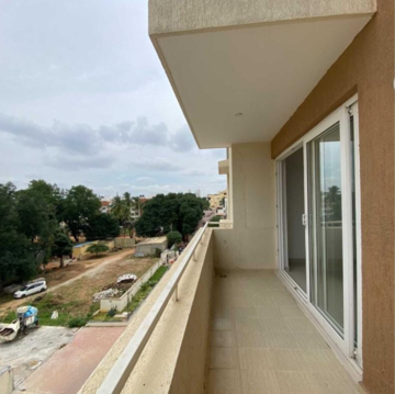Balcony in 3 BHK Apartment at Hoysala Ace, Sahakara Nagar – for Rent