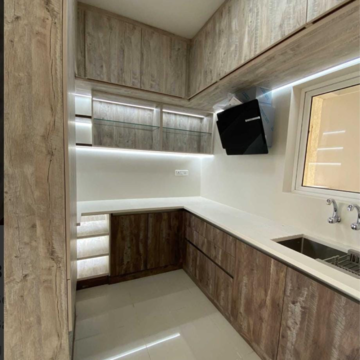 Kitchen in 3 BHK Apartment at Hoysala Ace, Sahakara Nagar – for Rent