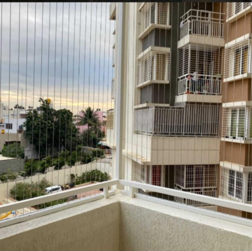 Balcony in 3 BHK Apartment at Hoysala Ace, Sahakara Nagar – for Rent