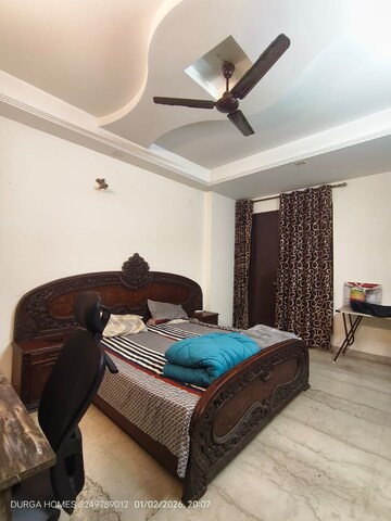 Bedroom in 3 BHK Builder Floor at Sushant Lok I – for Rent