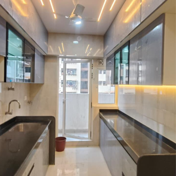 Kitchen in 3 BHK Apartment at Indiabulls Sky Forest, Dighe Nagar – for Rent