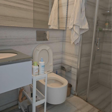 Bathroom in 4 BHK Apartment at Lodha World Crest, Empire Mill – for Rent