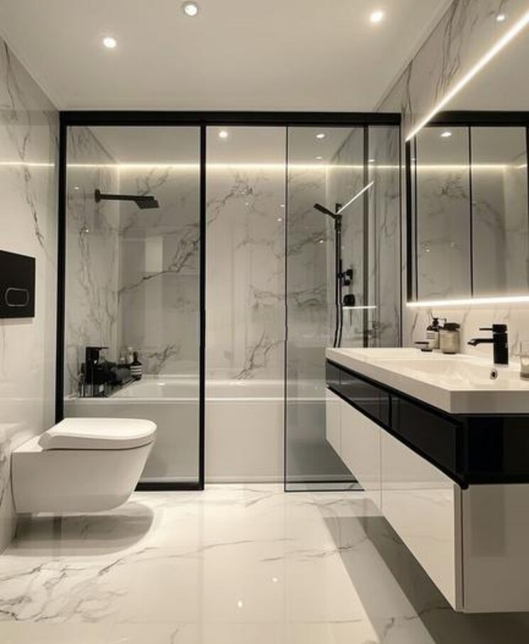 Attached Bathroom, gomti nagar 3 Bedroom 2200 Sq.Ft. Apartment In Gomti Nagar Lucknow 9780761