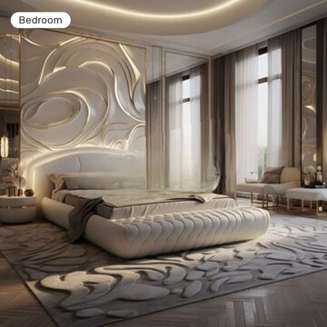 Bedroom in 3 BHK Apartment at Gomti Nagar – for Rent