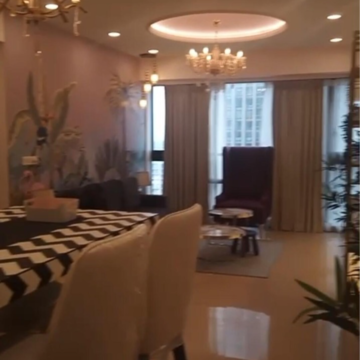 Living Room in 4 BHK Apartment at Lodha World Crest, Empire Mill – for Rent