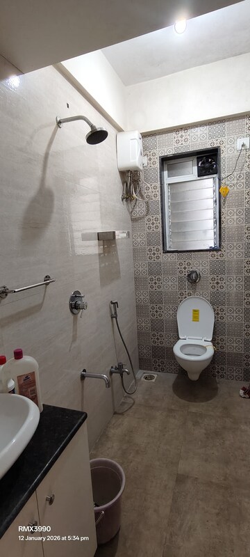 Bathroom in 1 BHK Apartment at Ganga CHS Bhandup East, Bhandup East – for Rent