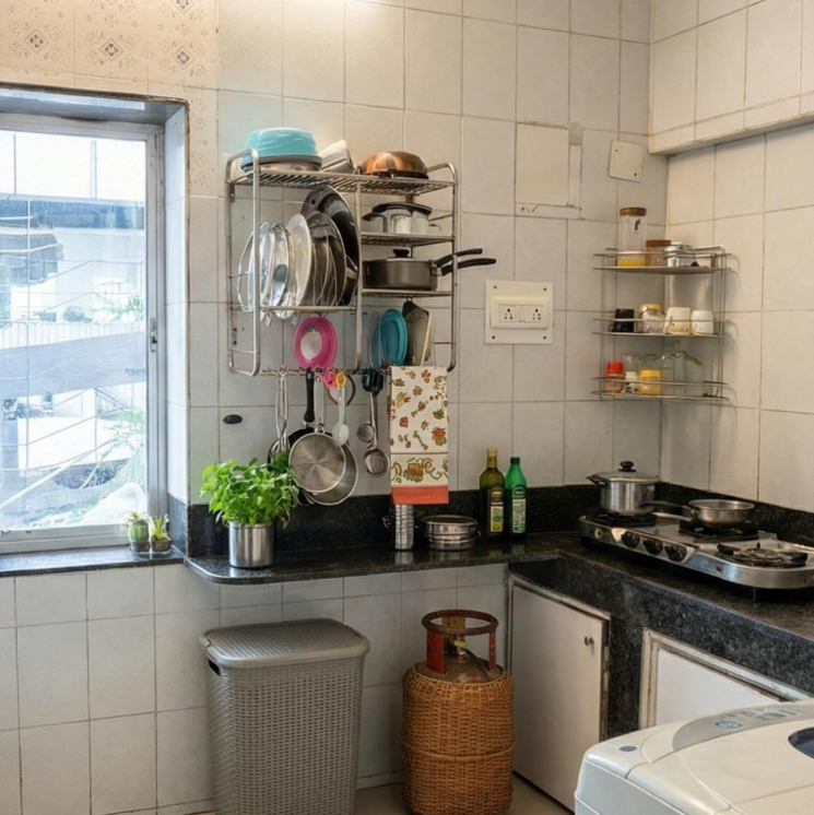 Kitchen, gold-crest-chs 3 Bedroom 1050 Sq.Ft. Apartment In Shree Ram Nagar Mumbai 9781152