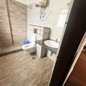 Bathroom in 3 BHK Apartment at NK Sharma Savitry Greens, Vip Road – for Rent