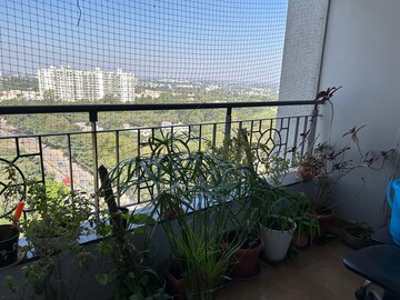Balcony in 3 BHK Apartment at NCC Urban Mayfair, Yelahanka – for Rent