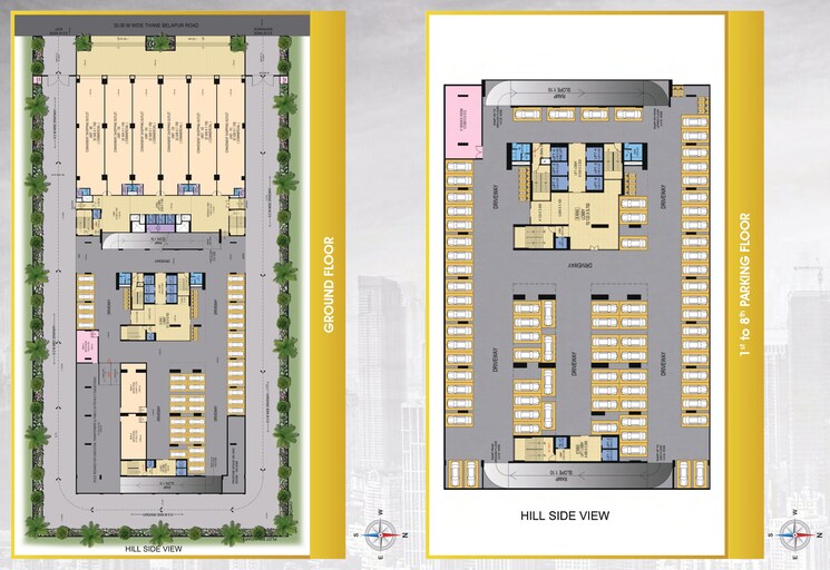 Floor Plan, plan-m-business-park Commercial Office Space 735 Sq.Ft. In Turbhe Navi Mumbai 9781302